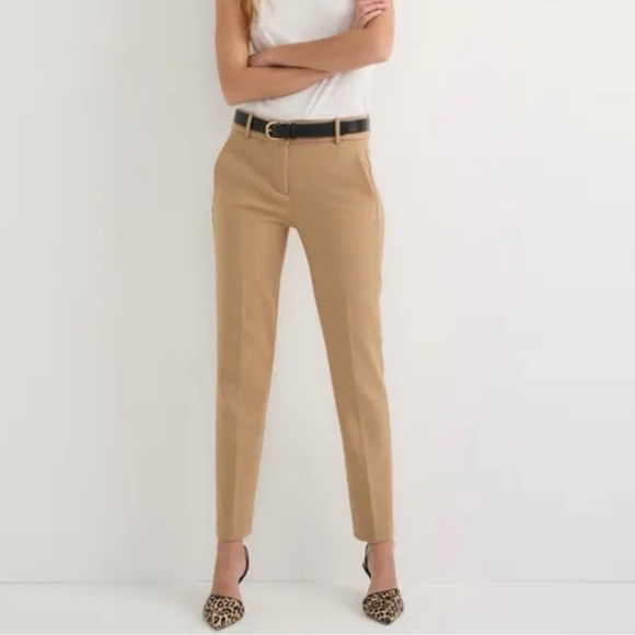 J. Crew Pants - J CREW 365 Cameron Slim Cropped Pant in Four-Season Stretch Tan Size 4 NWT